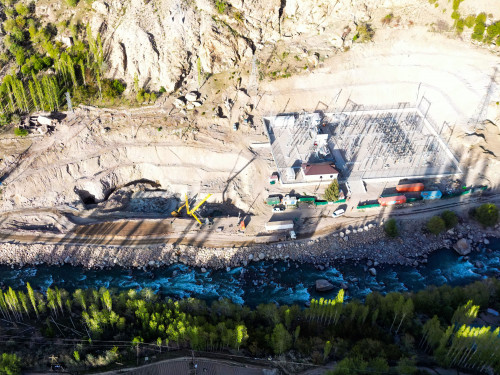 The minister visited the construction site of the Sebzor HPP